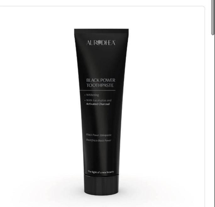 Dentifrice black aurodheo élimine les bactéries, éclaircit les tâches dentaires et exerce une action blanchissante grâce à sa formule à base de charbon actif ref BLK01 - Misswaxbeautycare