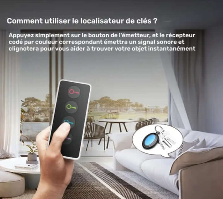 Localisateur de clés sans fil – Utilisation.